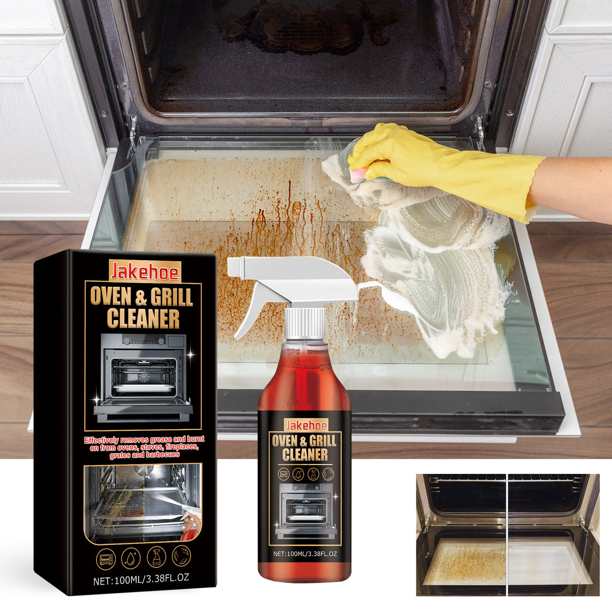 Oven & Grill Cleaner, Oven Grill Special Decontamination, Deodorization, Odor, Odor And Oil Remover - V.I.P Digital Presence