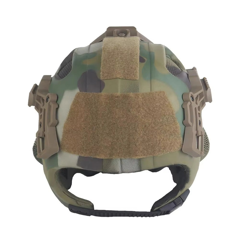 Lightweight EVA tactical helmet for hunting, airsoft, etc. Steel mesh mask included, good for cosplay. - V.I.P Digital Presence