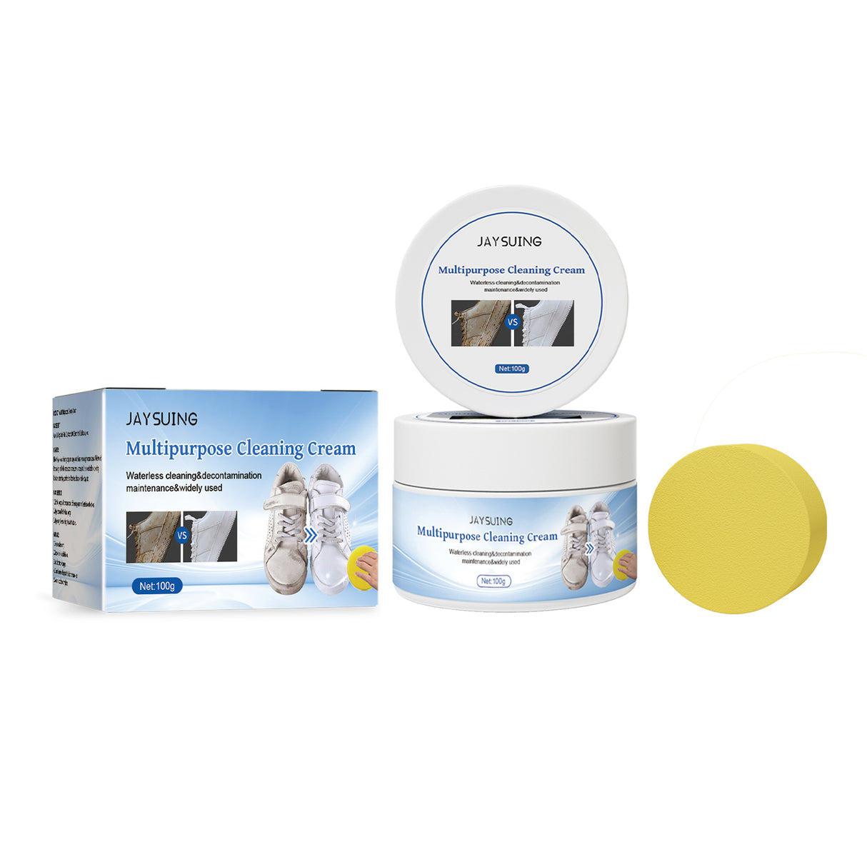 Multi-purpose Decontamination Cream, Small White Shoes Sofa Leather Cleaning Stain Yellow Edge Multi-purpose Cleaning Cream - V.I.P Digital Presence