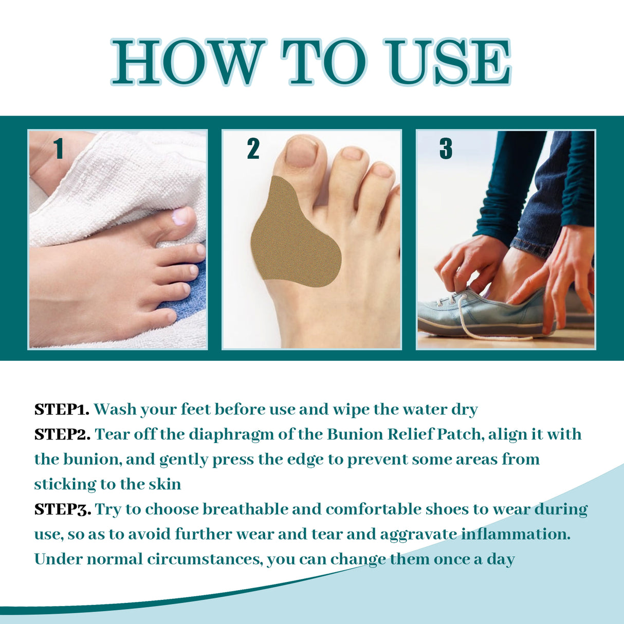 Bunion Patch, Relieves Toes Swelling And Pain Corrects Thumb Valgus Herbal Care Patch - V.I.P Digital Presence