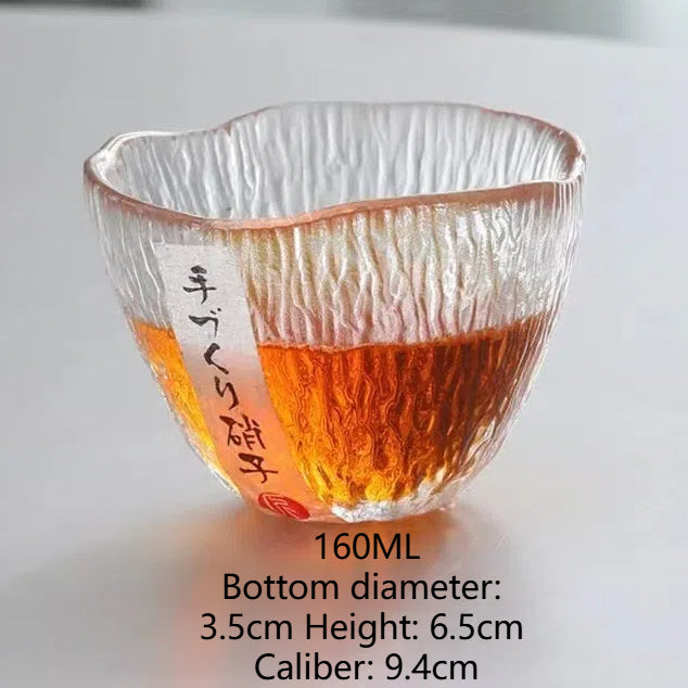 Small personal cup tea tasting cup hammer patterned kung fu heat-resistant glass single cup small cup tea cup - V.I.P Digital Presence