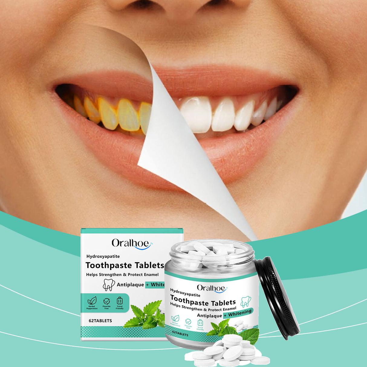 Mint Brightening Toothpaste Tablet Oral Deodorizer Fresh Breath Portable Toothpaste Chewable Tablet - V.I.P Digital Presence