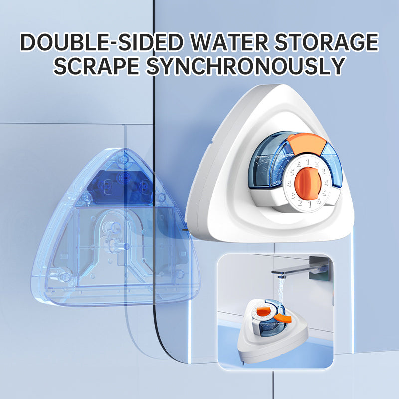 New magnetic glass cleaner with extended pole and double-sided water storage for high-rise home use. - V.I.P Digital Presence