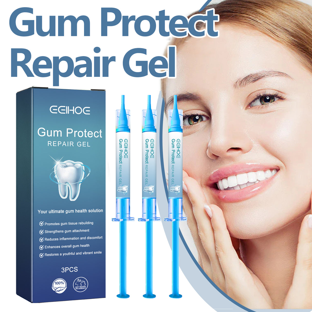 Gum Protect Repair Gel, Deep Clean Tooth Dirt Care Gums Fresh Breath Care Gel - V.I.P Digital Presence