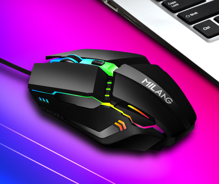 Wired mouse USB illuminated desktop computer laptop computer gaming and competitive mouse - V.I.P Digital Presence