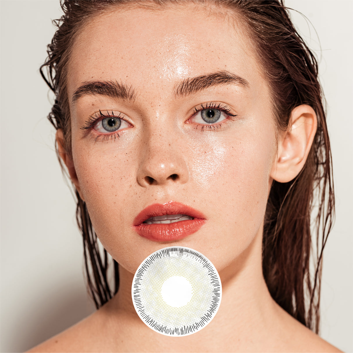 1Pair FDA Certificate Eyes Beautiful Pupil Colorful Girl Cosplay Contact Lenses CLEAN GRAY - V.I.P Digital Presence