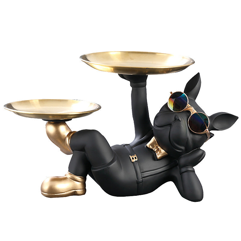 Cute French Bulldog Resin Figurine, Perfect for Table Decoration - V.I.P Digital Presence