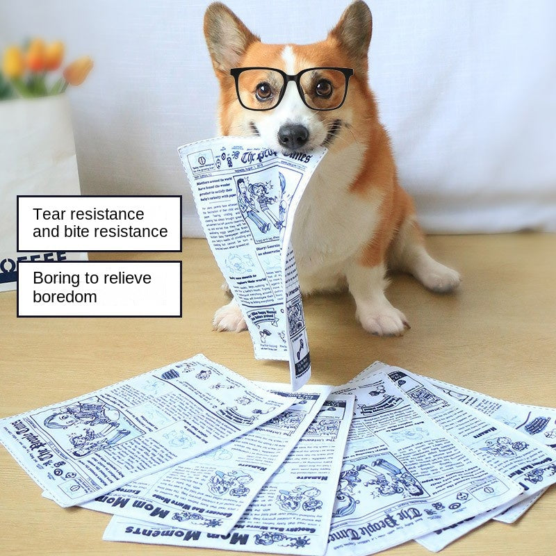 Pet Dog Sound Toy Crinkle Paper Simulation Boredom Buster Durable Chew Tooth Cleaning Interactive for Corgi Teddy Puppy - V.I.P Digital Presence