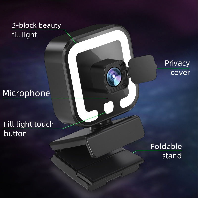 4k beauty autofocus 1080p computer camera high-definition network USB live streaming webcam2k - V.I.P Digital Presence