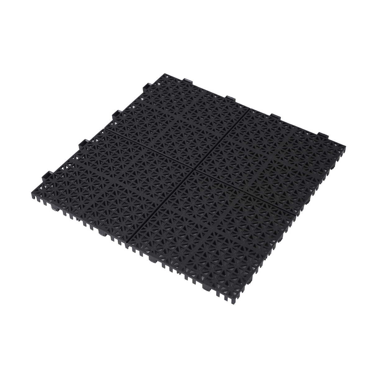 12 x 12 inch black interlocking deck tiles, plastic waterproof, weighing up to 6613 pounds, with a rose pattern pack of 12 - V.I.P Digital Presence