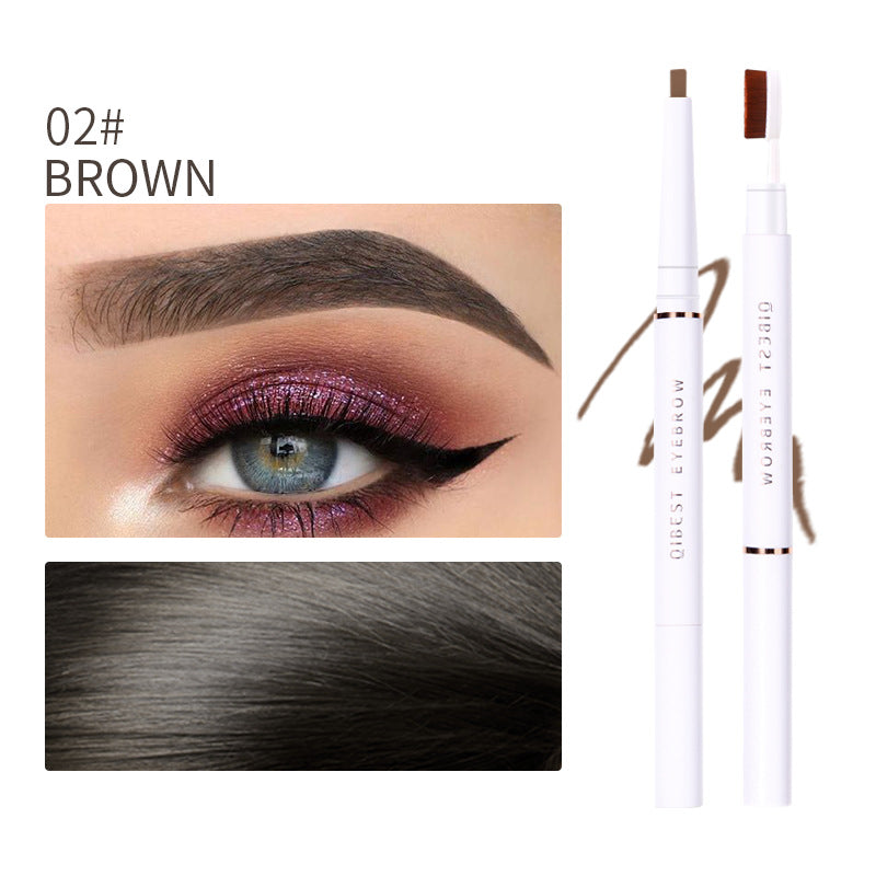 QIBEST Double Head Eyebrow Pencil Waterproof Sweat Proof And Makeup Free Eyebrow Cream - V.I.P Digital Presence