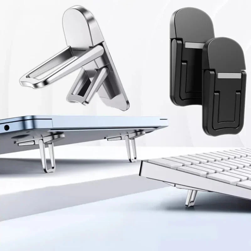 Adjustable Folding Laptop Stand Mini Legs Ultra-thin Portable Support for Macbook Notebook Cooling Holder Feet Invisible Bracket - V.I.P Digital Presence