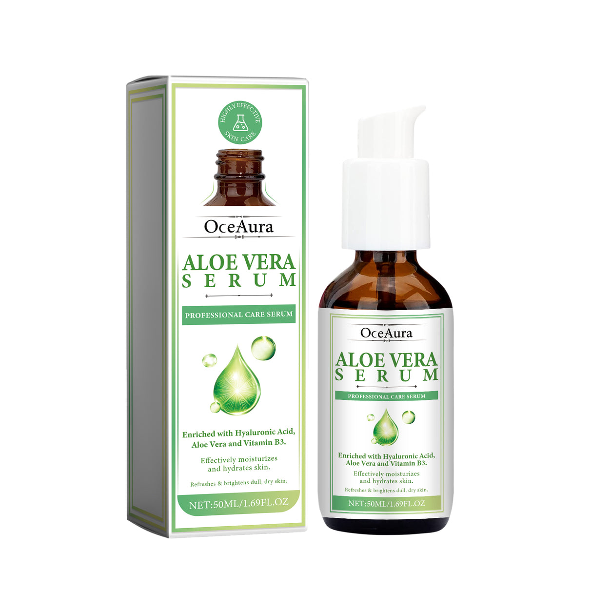 Aloe Vera Serum, Repair Dry Skin Moisturizes And Hydrates To Lighten Pimples And Seal Delicate Pores - V.I.P Digital Presence