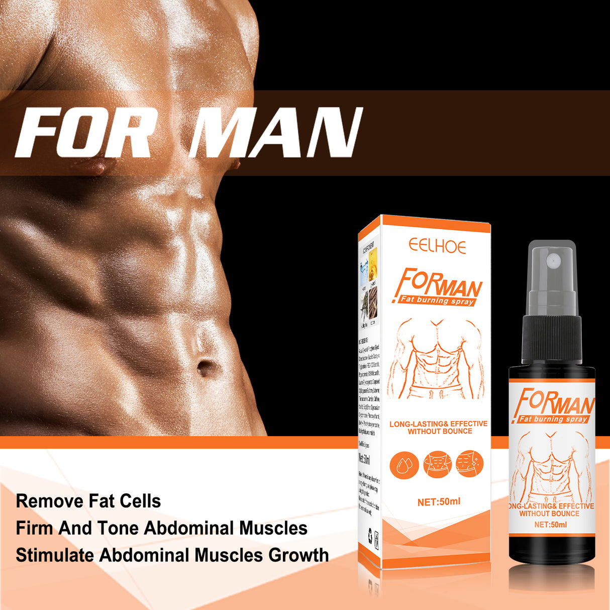 Men's Abs Spray Vest Line Body Sculpting Cream Exercises Chest To Increase Muscle Body Care - V.I.P Digital Presence