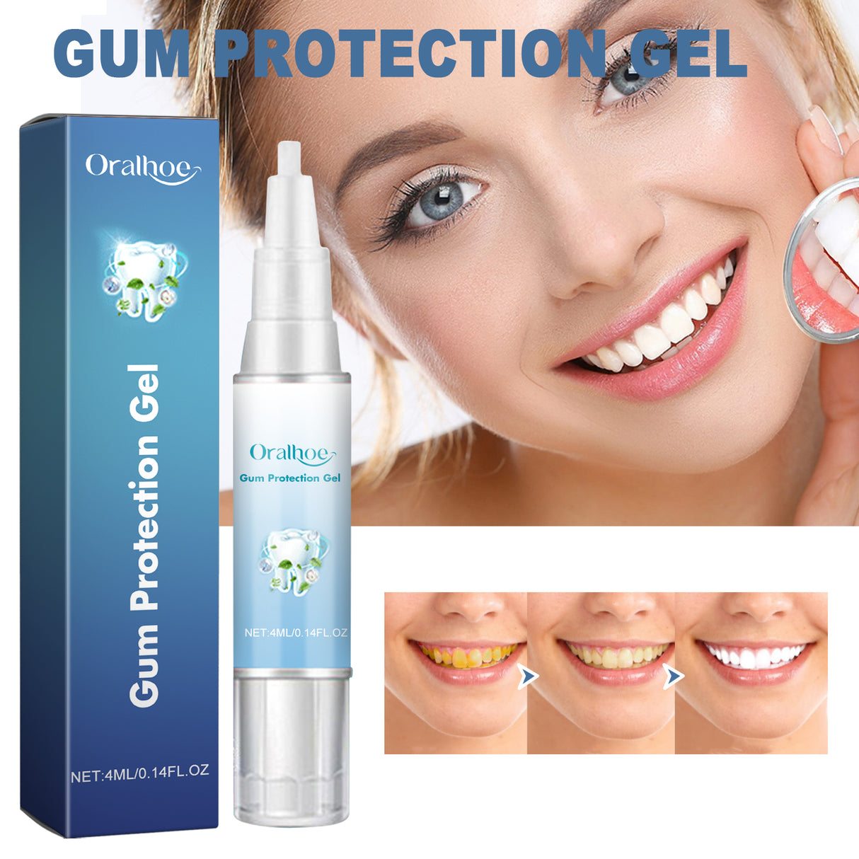 Gum Protection Gel, Teeth Whitening And Whitening Gum Repair Oral Cleaning And Care Dental Pencil - V.I.P Digital Presence