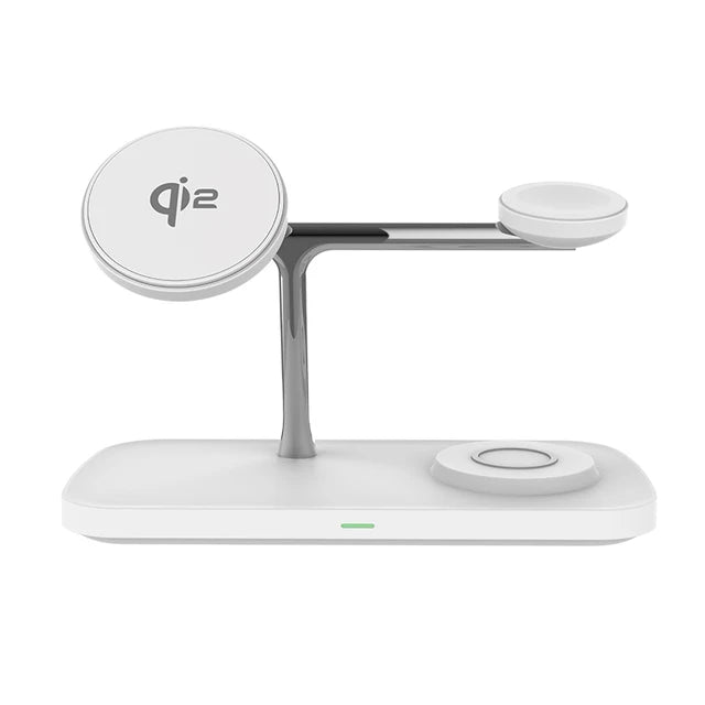 Multi functional QI2 wireless charging desktop magnetic three in one charging stand - V.I.P Digital Presence