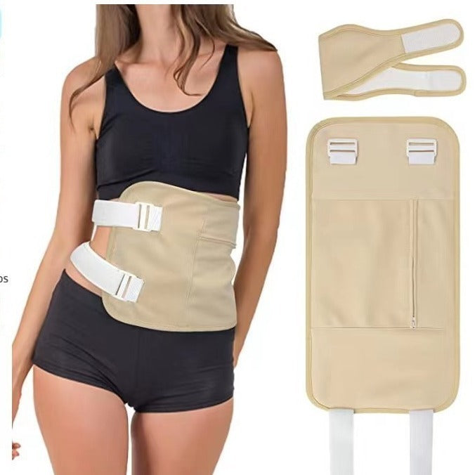 Castor oil bag is reusable, soft, and oil leak proof, with essential oil auxiliary bag and adjustable waist belt - V.I.P Digital Presence