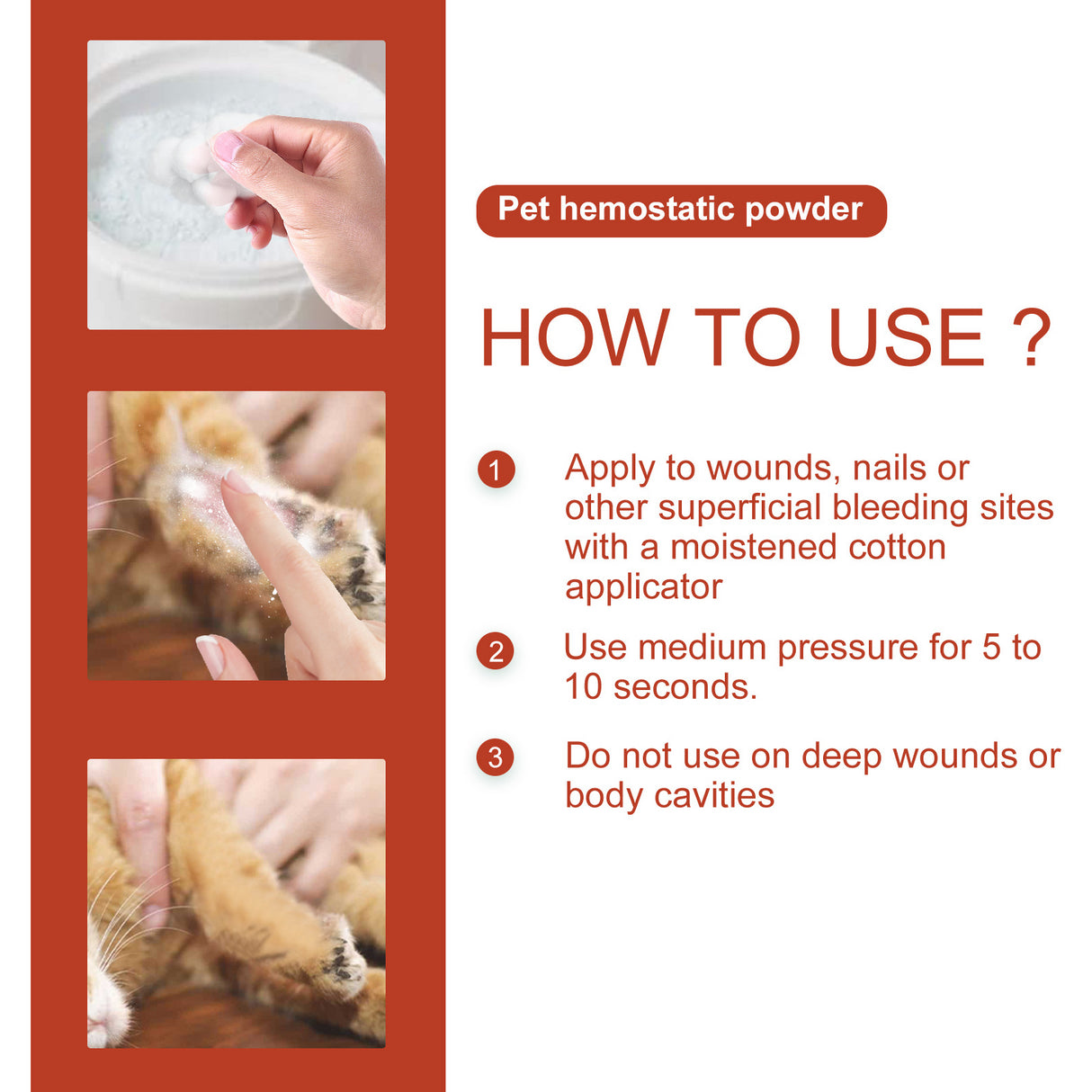 Pet Hemostatic Powder, Skin Wound Cleaning Styptic Powder For Cats And Dogs Soothing Wound Healing Powder For Pets - V.I.P Digital Presence