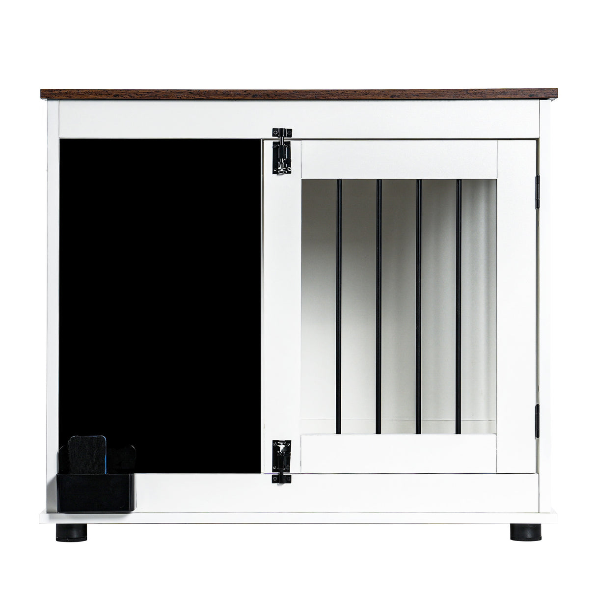 Doodle dog cage,kennel with 2 doors, dog crate interior furniture, heavy duty wooden dog cage for medium and small dogs, white - V.I.P Digital Presence