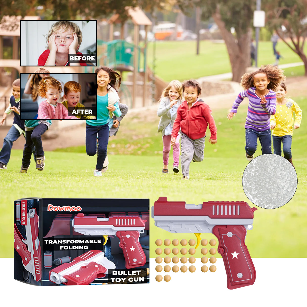 Bullet Toy Gun, Fun Children's Outdoor Interactive Toys Transform Continuous Gift For Boys - V.I.P Digital Presence