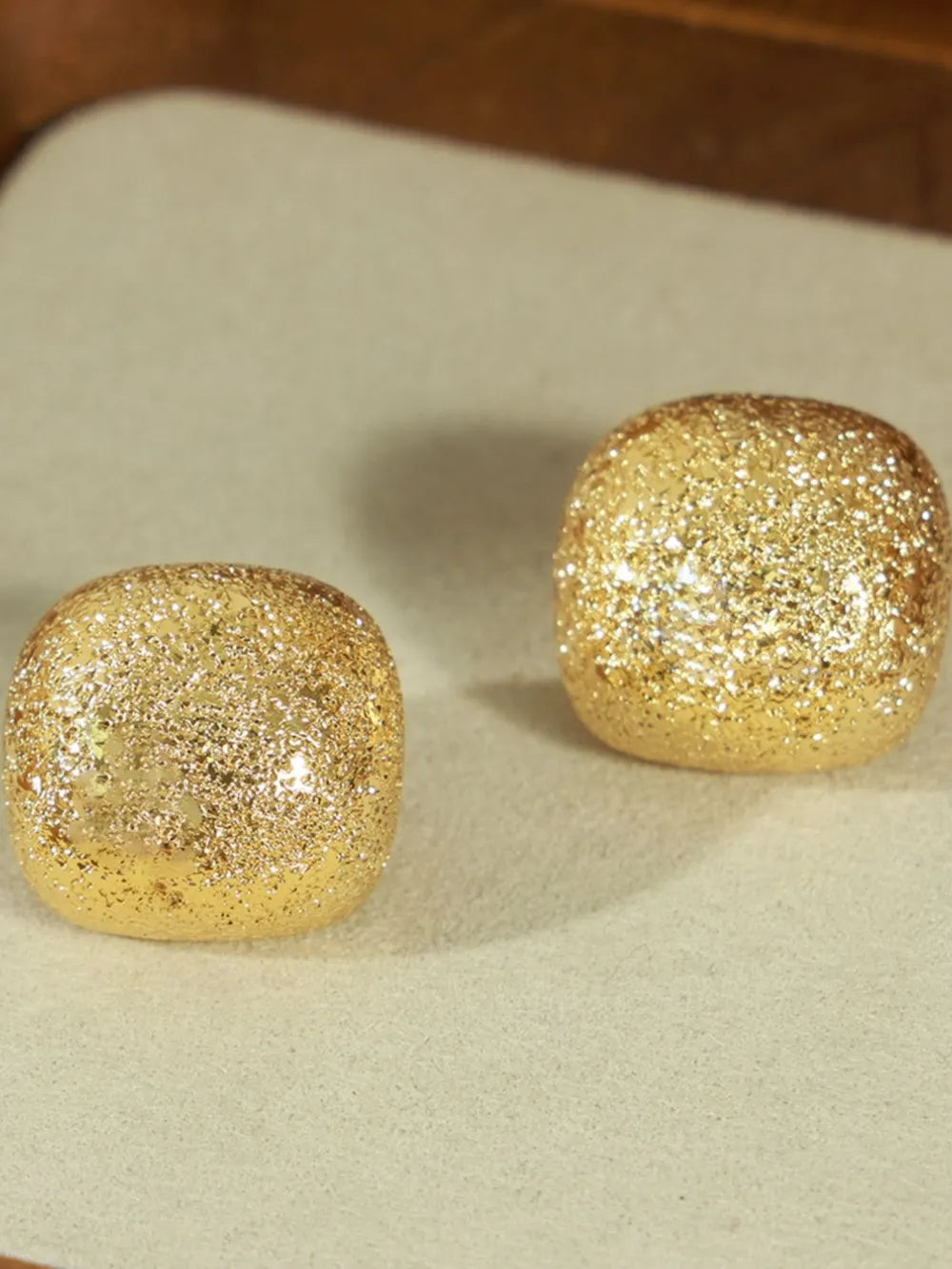 Gold-Plated Geometric Stud Earrings - V.I.P Digital Presence