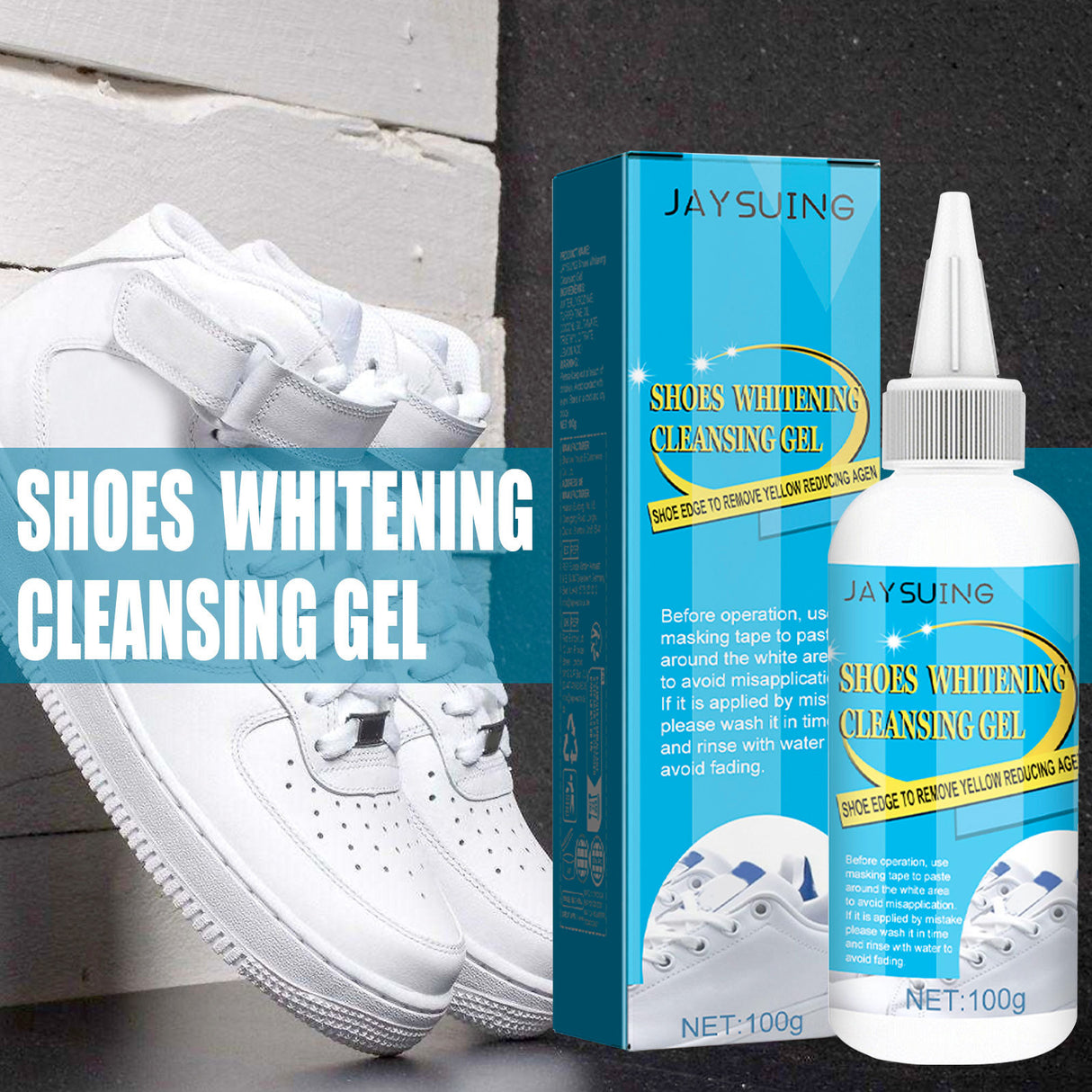 Shoes Whitening Cleansing Gel, Shoes Of Whitening Agent Disposable Shoes To Stain Bright White Artifact Cleaner - V.I.P Digital Presence