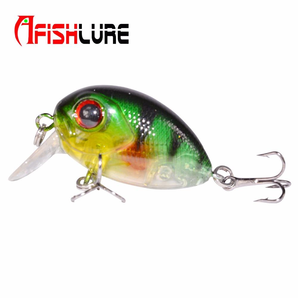 AFISHLURE 36mm 3.5g Crank Bait Hard Plastic Artificial Fishing Lure Fake carp Pesca Wobbler Leurre Peche Isca