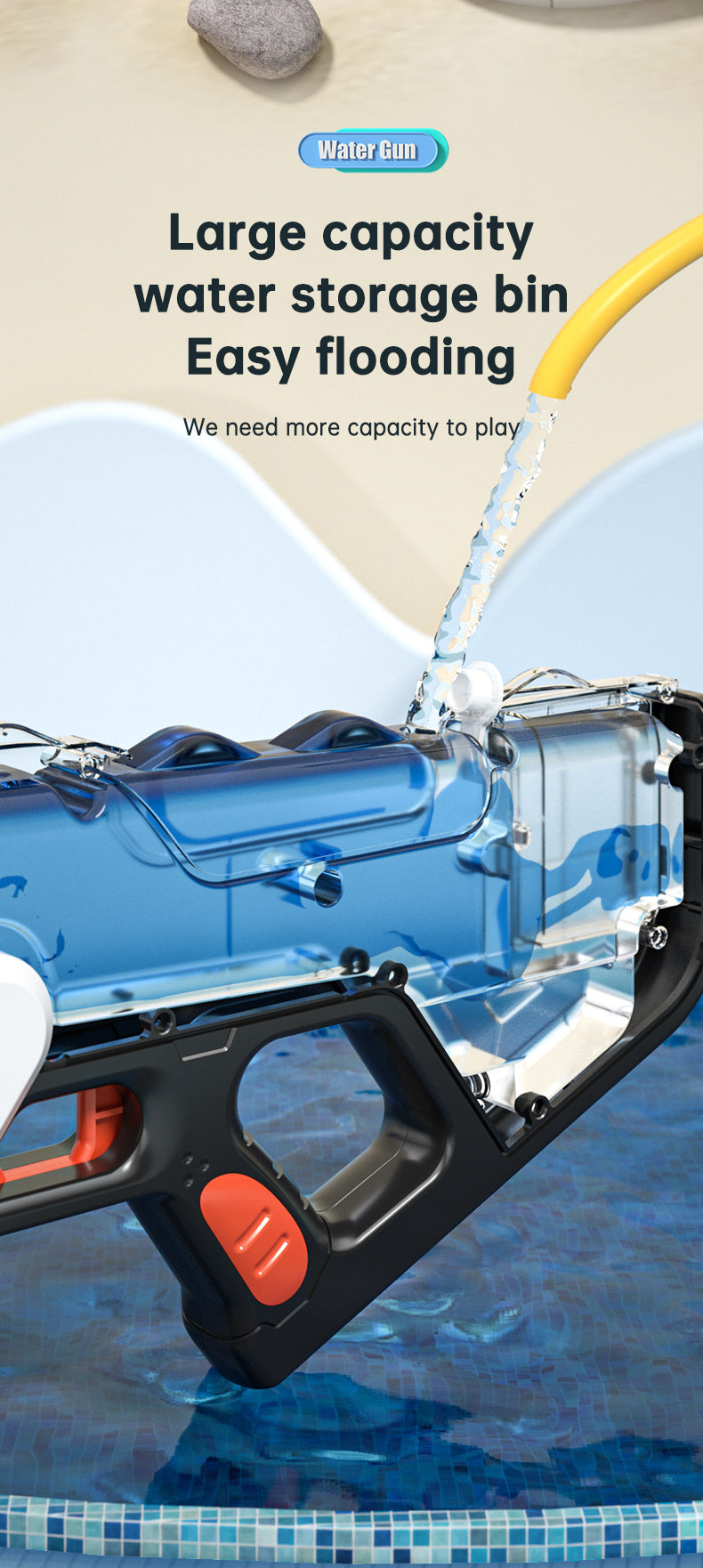 Cute Crocodile Automatic Electric Water Gun Summer Toy Gun Beach Outdoor Water Fight Toys - V.I.P Digital Presence