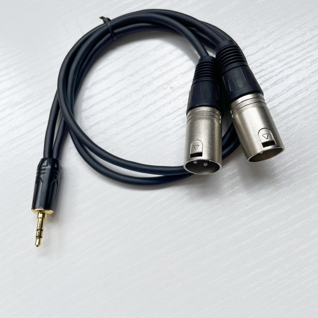 3.5mm 1/2 conversion dual XLR cable, 3.5 pairs of dual XLR male and female three core to two XLR male and female audio cable - V.I.P Digital Presence