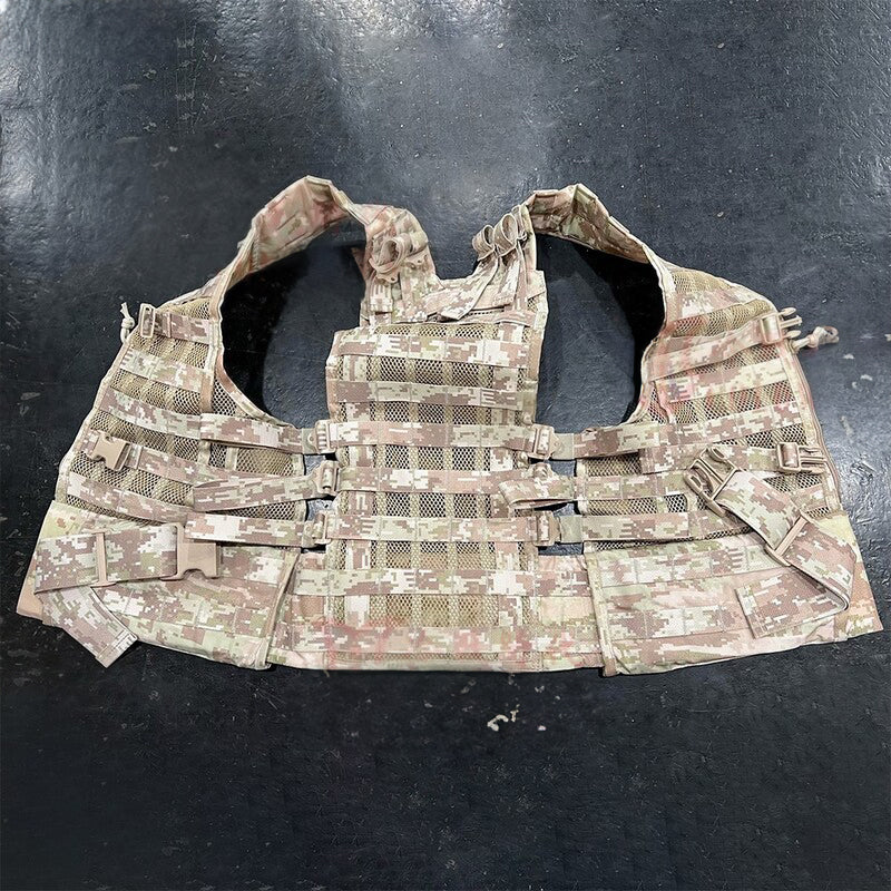 Cold War direct-purchased Russian military-issued 3rd-gen 6sh117 desert KSOR digital camo tactical vest - V.I.P Digital Presence