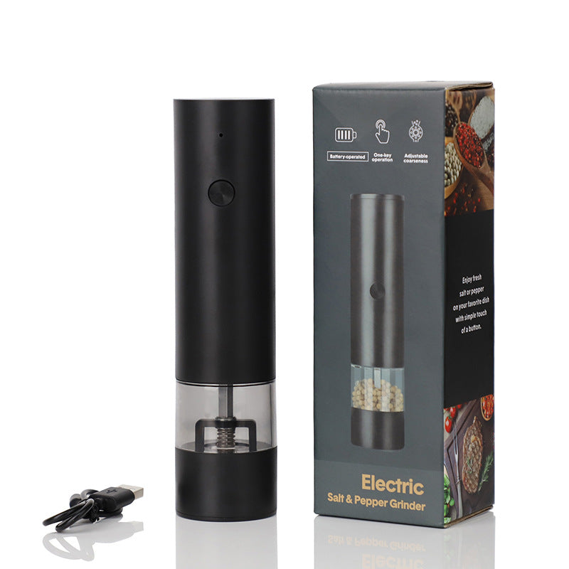 USB Charging Electric Pepper & Sea Salt Grinder with Base and Double Support for Easy Charging and Use - V.I.P Digital Presence