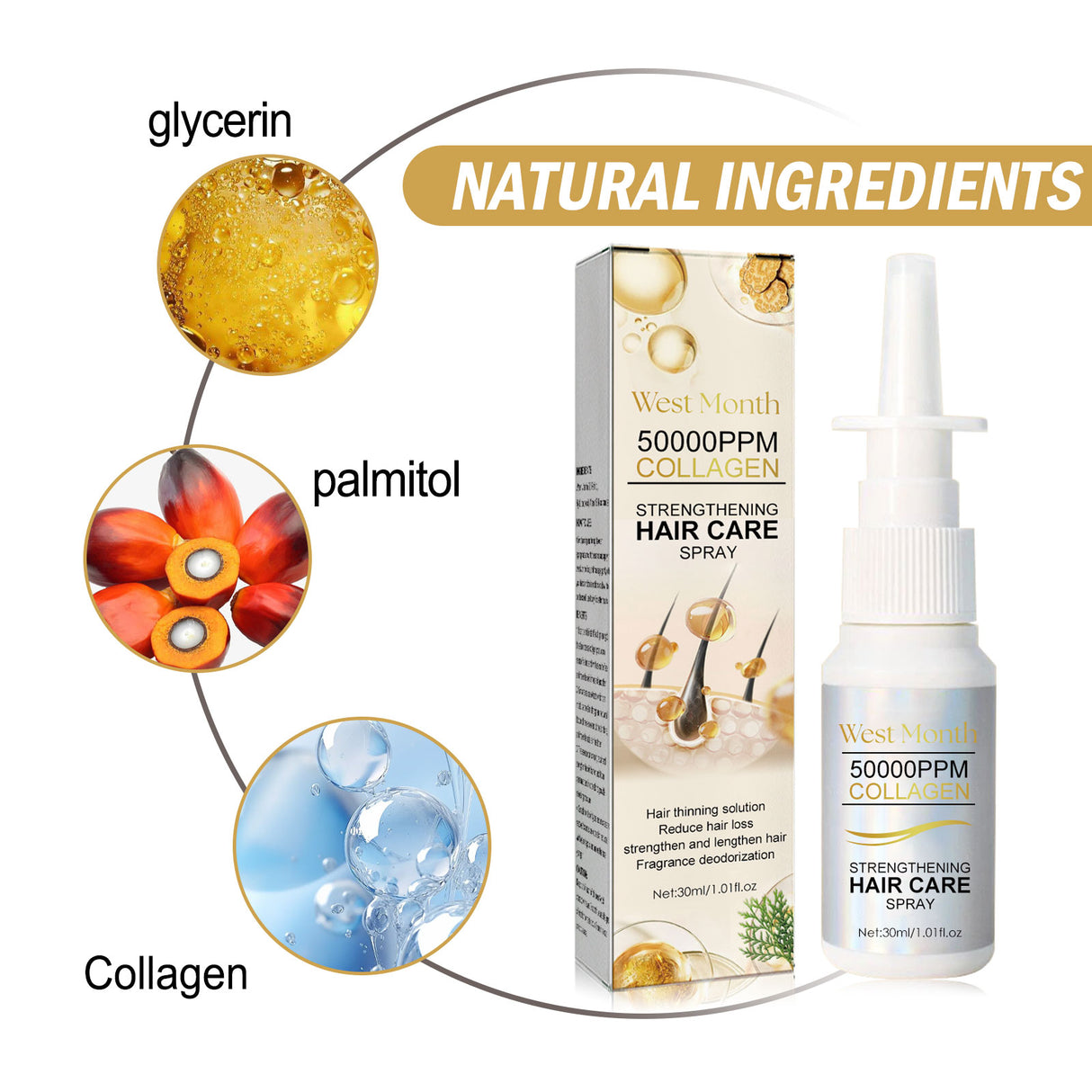 Hair Smoothing Essence Spray, Moisturize Hair Roots, Strengthen Scalp, Prevent Hair Loss, Repair And Smooth - V.I.P Digital Presence