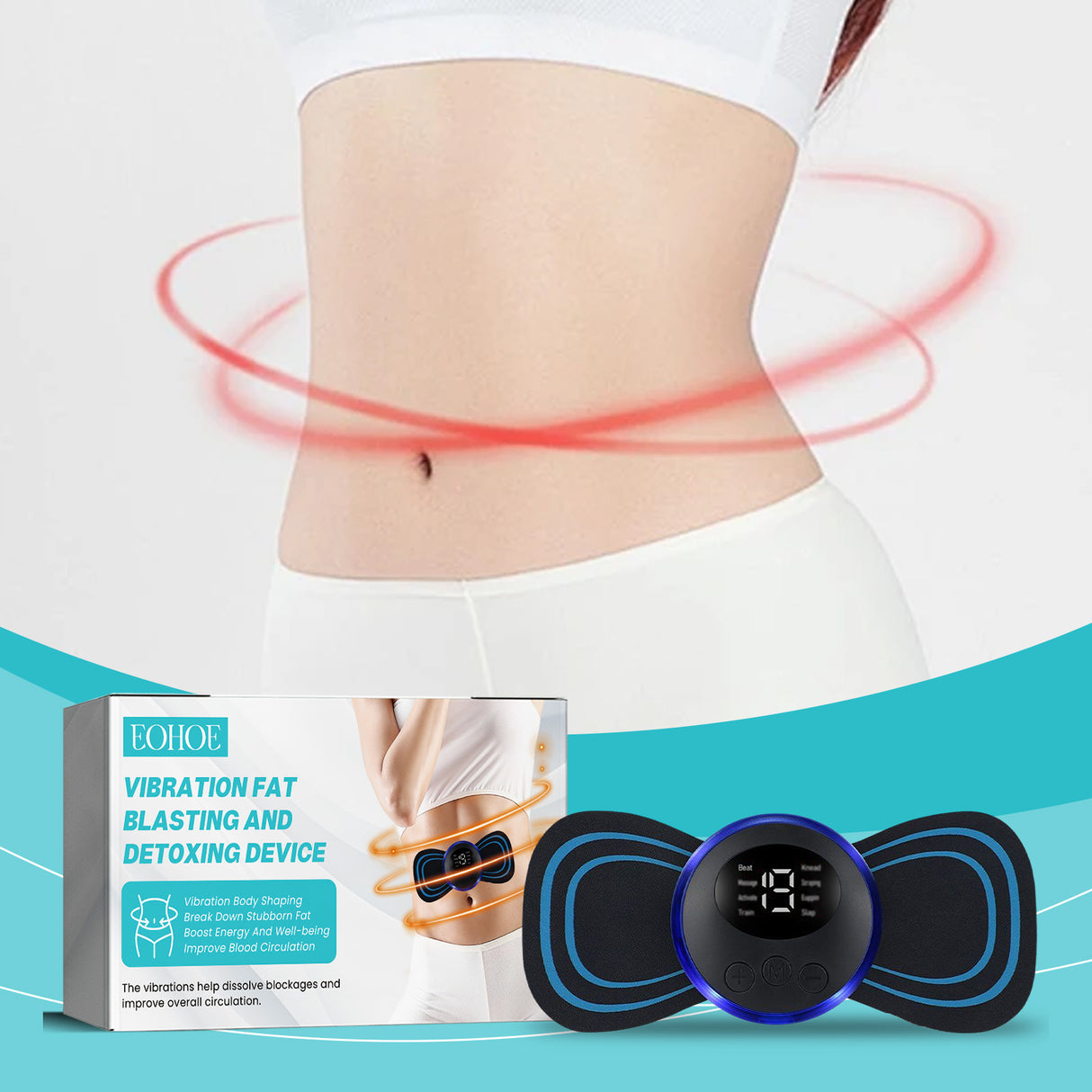 Convenient Vibrating Body Instrument, Body Fit Comfort Massage Pad Shows Off The Body Lightweight Massager - V.I.P Digital Presence