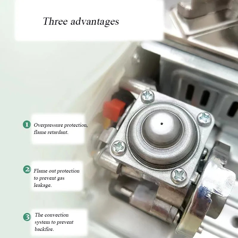 Outdoor Mini Portable Carabiner Stainless Steel 3.5KW Outdoor Camping Equipment Home Appliances Cooktop Gas Stove - V.I.P Digital Presence