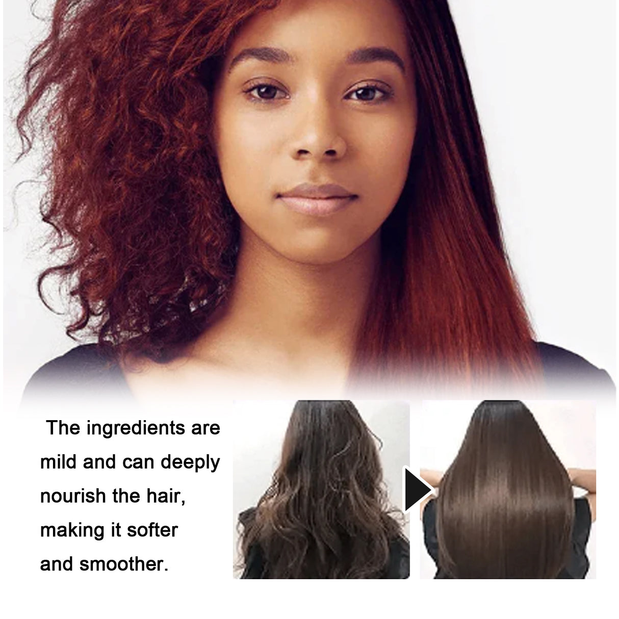 Straightening Hair Cream, Repair Damaged Dry Split Hair Smoothing Straightening Mask - V.I.P Digital Presence