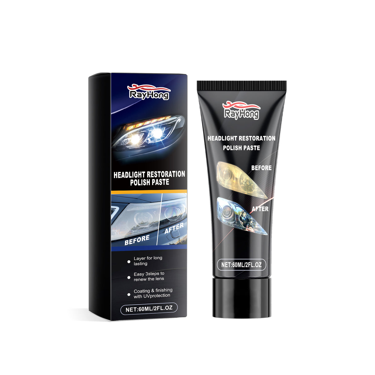 Headlight Polishing Paste Automotive Headlight Care Scratch Cleaning Refurbished Polishing Paste - V.I.P Digital Presence