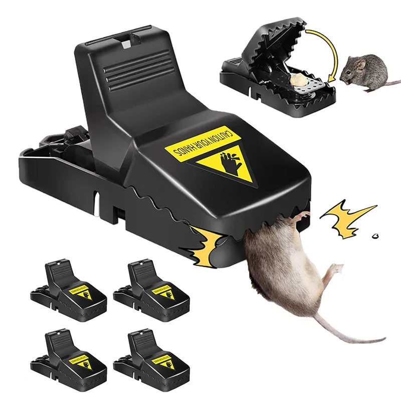 Black Reusable Plastic Mouse Trap Traps Rodent Catcher Home Mousetrap Killer Mouse Snap Traps Rodent Catcher