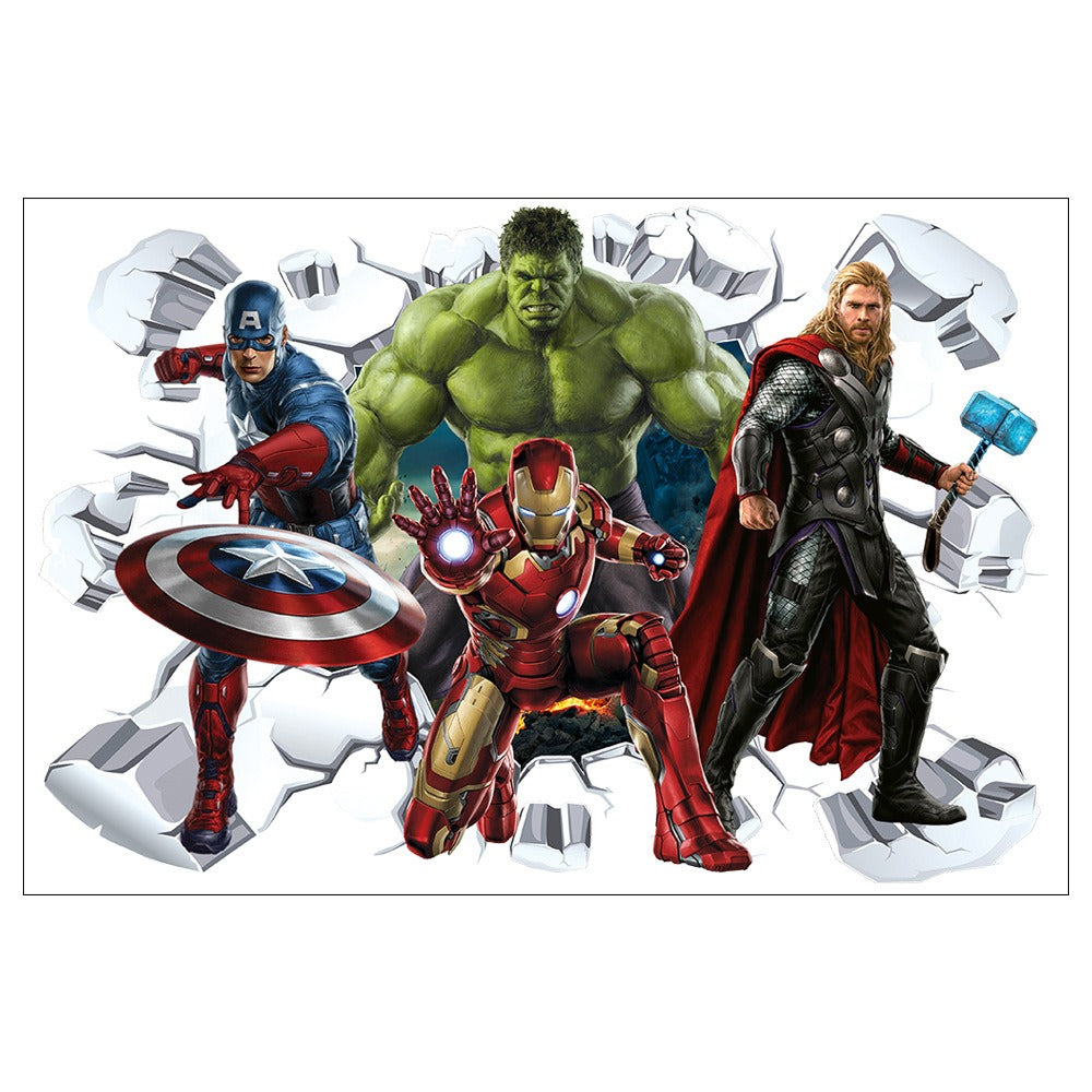 Marvel League of Legends Captain America Iron Man Batman Hulk Boy Bedroom and Living Room Decoration - V.I.P Digital Presence