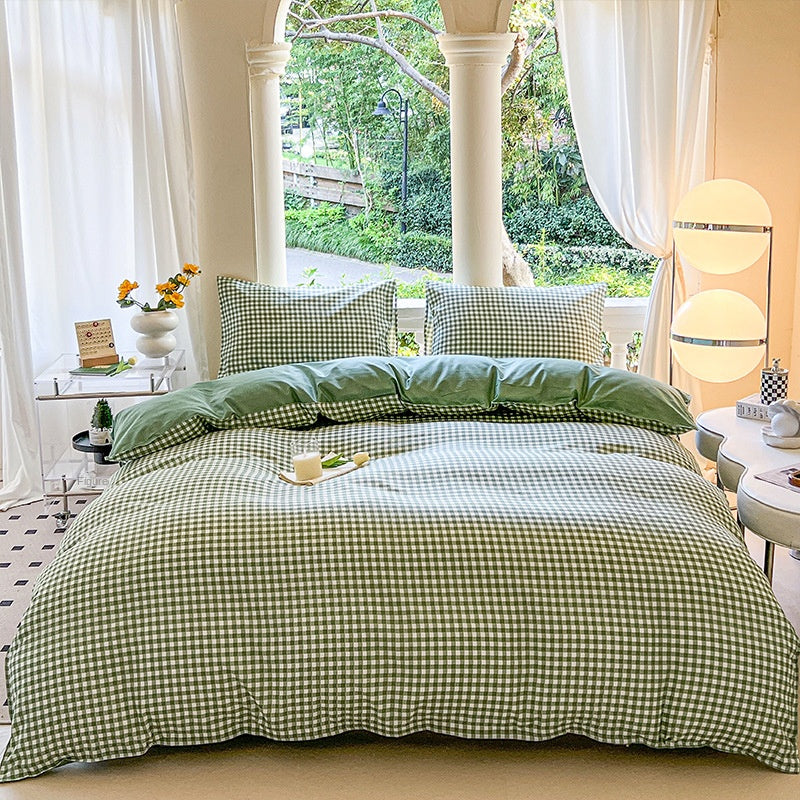 Cartoon Four-Piece Set Fresh Autumn and Winter Single Student Dormitory Bedding Sheet Three-Piece Set Single Quilt Cover - V.I.P Digital Presence