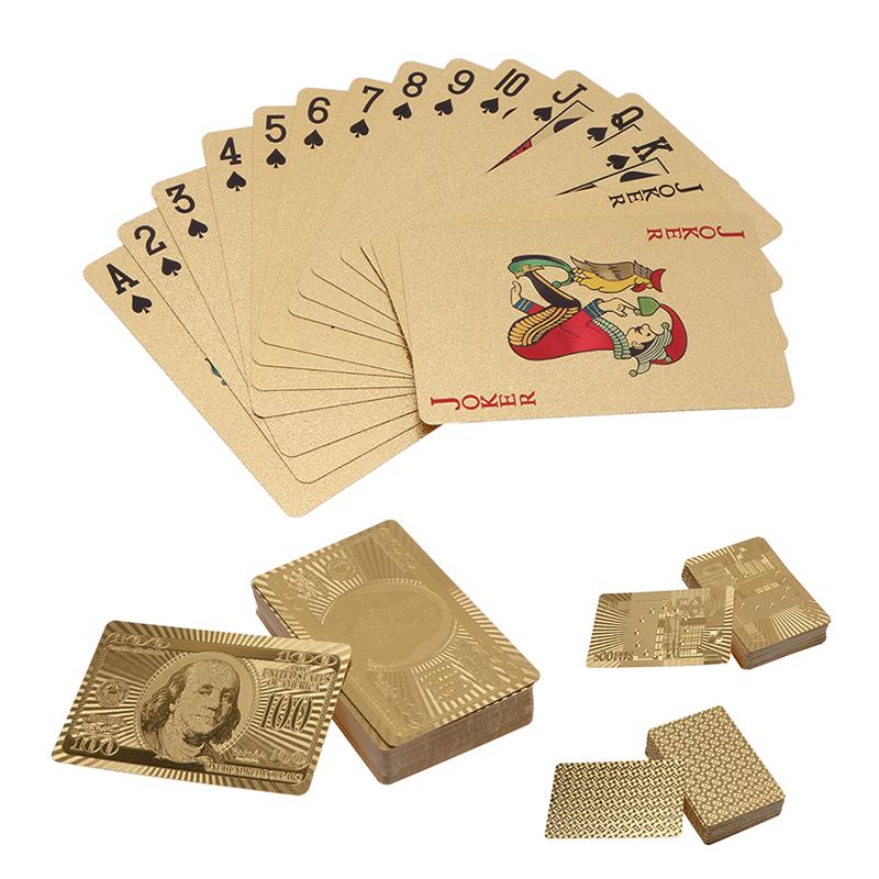Waterproof Luxury Platinum Foil Poker Playing Cards Gold Plated Porker Cards - V.I.P Digital Presence
