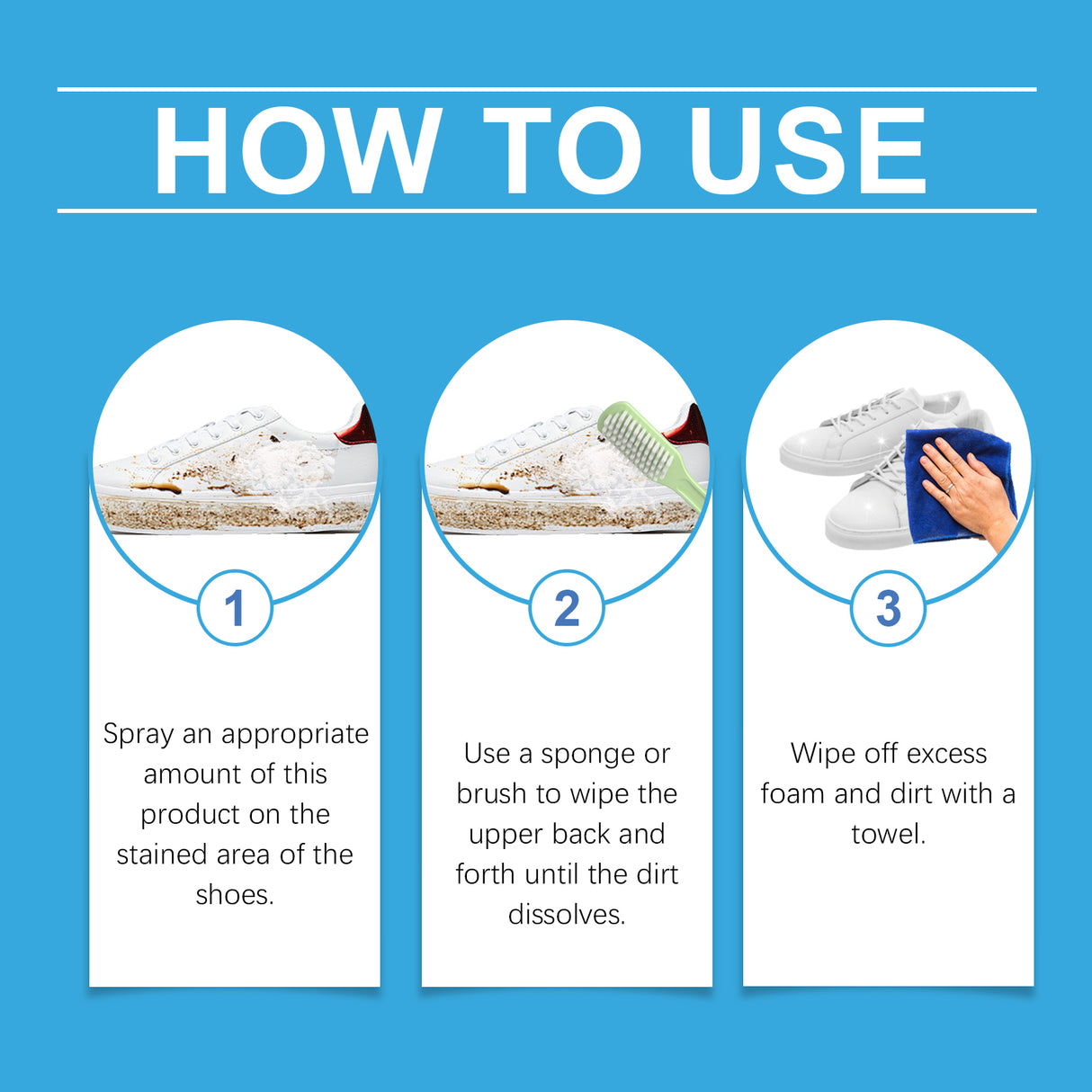 Shoe Decontamination Foam Cleaner Small White Shoes Gentle Clean Yellow Edge Stain Shoe Cleaner - V.I.P Digital Presence