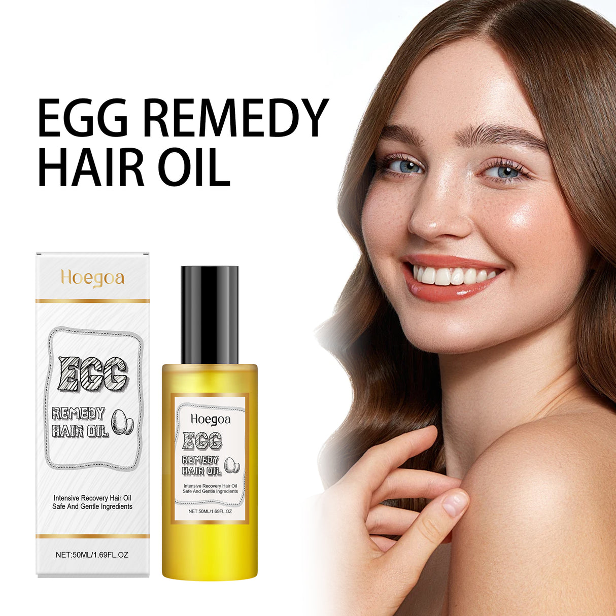 Egg Hair Care Essential Oil Nourishes And Improves Dry Hair, Smoothing Hair And Hydrating Hair Care Essential Oil - V.I.P Digital Presence