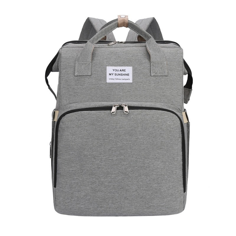 Portable Foldable Bed Mommy Bag For Going Out Lightweight And Large Capacity Mother And Baby Bag Backpack - V.I.P Digital Presence