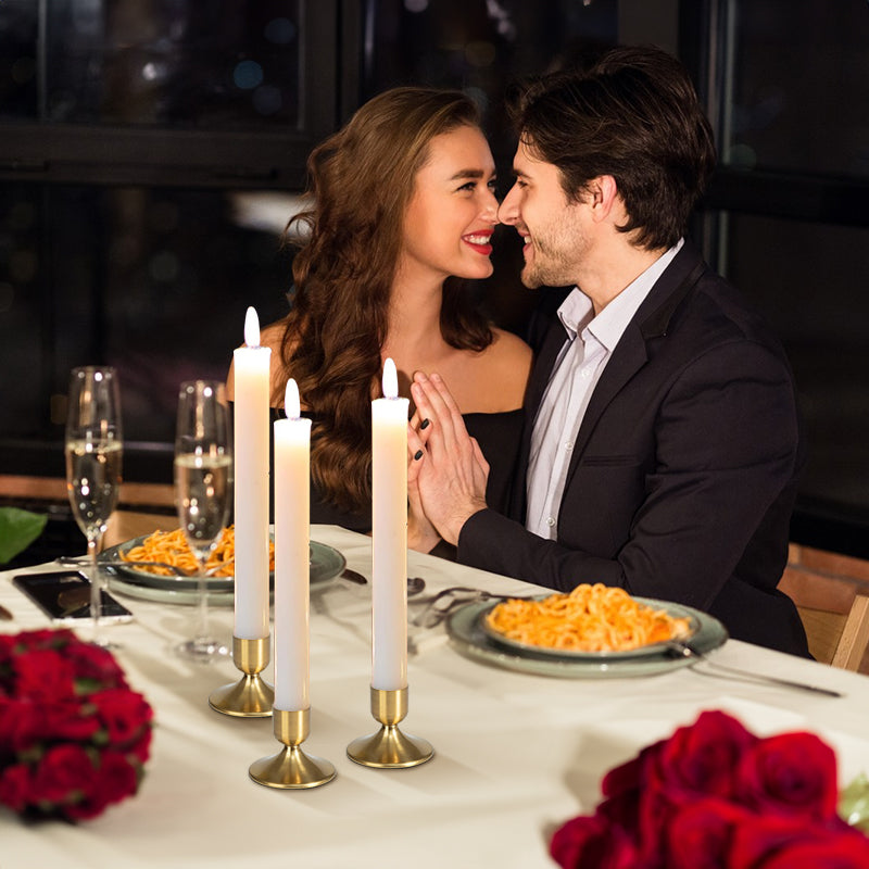 8 pieces of gold candle holder metal conical candle holder - V.I.P Digital Presence