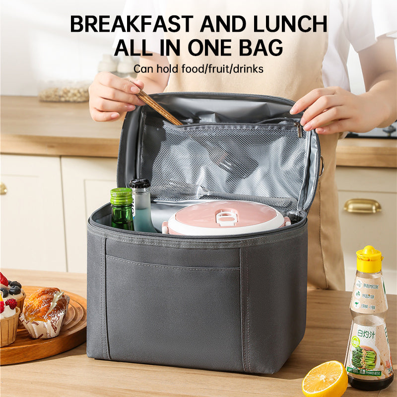Women's lunch bag. Light, insulated, leak - proof, waterproof. Adjustable strap, reusable, for work, picnic, travel. - V.I.P Digital Presence