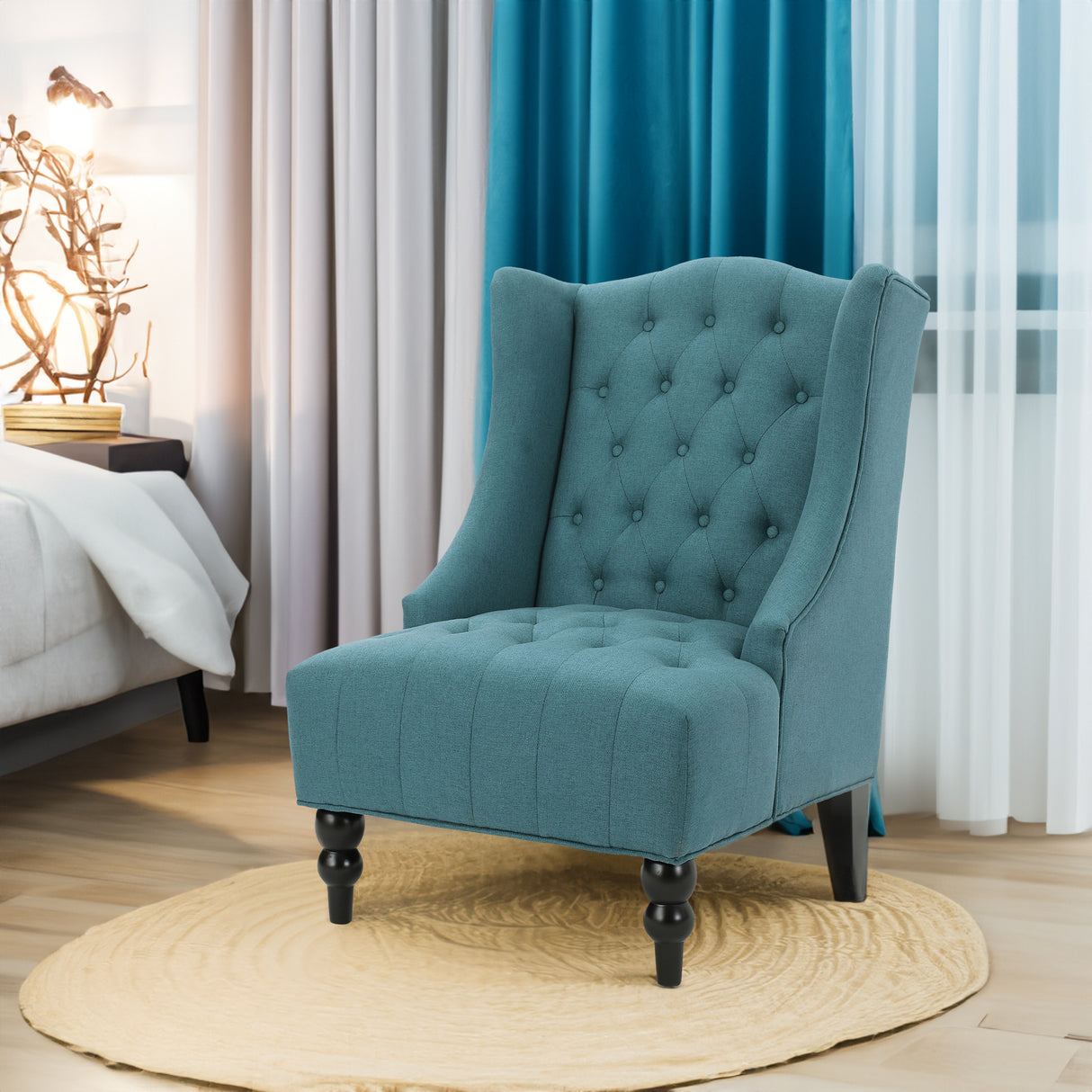 Upholstered Wingback Chair - V.I.P Digital Presence