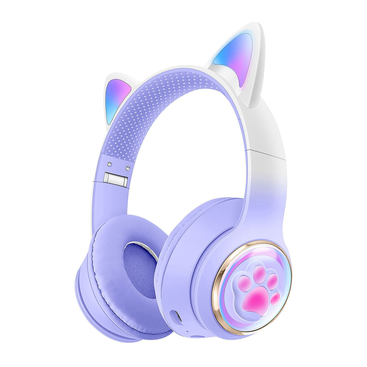 Luminous Cat Ears Cute Space Cabin Head Mounted Bluetooth Earphones Heavy Bass Gaming Wireless Earphones - V.I.P Digital Presence