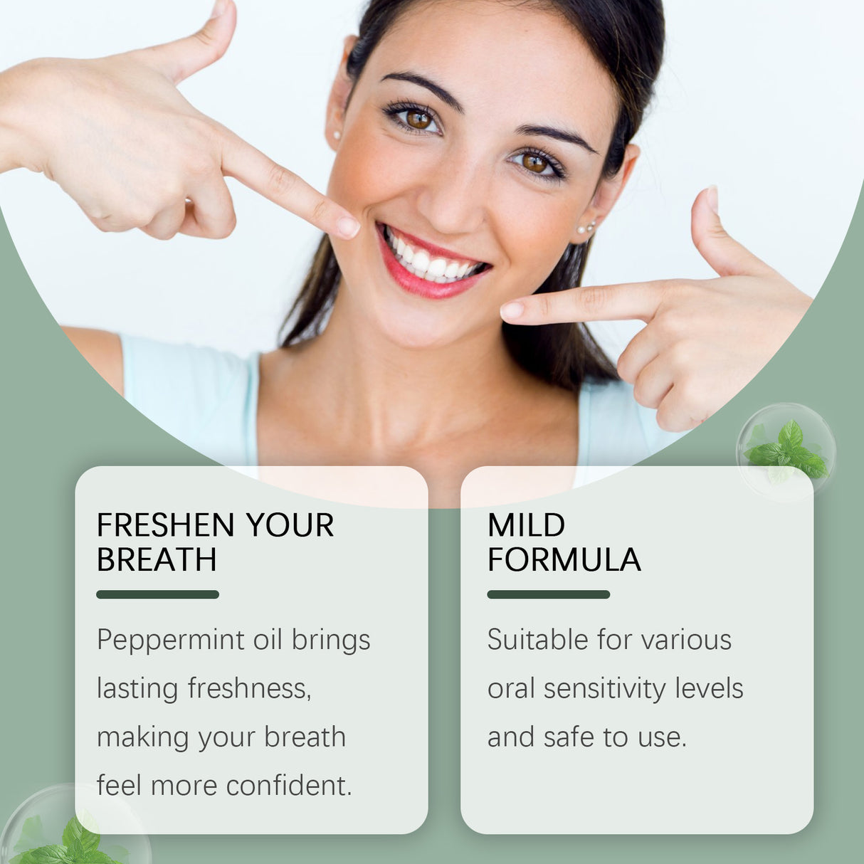 Mint Tooth Cleaner Teeth Cleaning Fresh Breath Odor Gum Care Drops - V.I.P Digital Presence