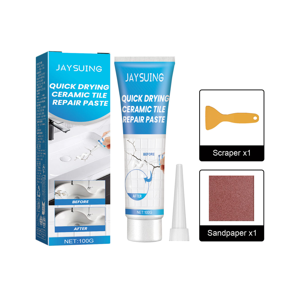 Tile Repair Glue, Bathtub Marble Furniture Floor Tile Toilet Crack Repair Glue Paste - V.I.P Digital Presence