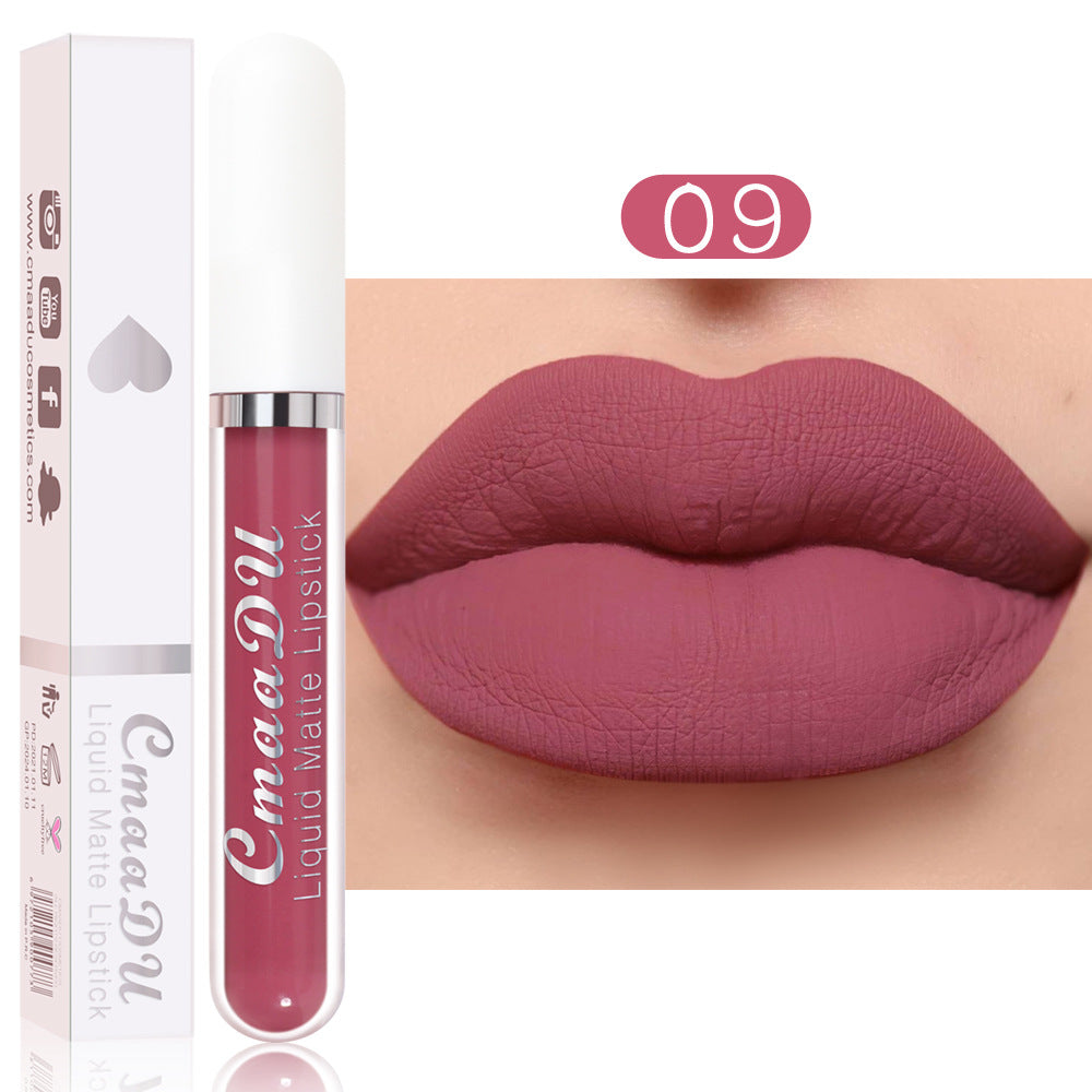 CmaaDu 18 Color Lipstick Matte Non-Stick Cup Waterproof Long Lasting Lip Gloss - V.I.P Digital Presence